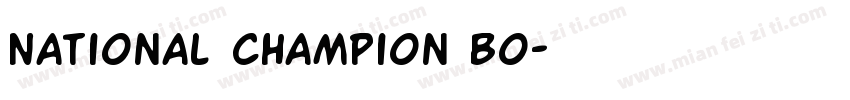 National Champion Bo字体转换